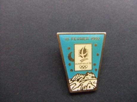 Olympische Spelen Albertville 18-02-1992 blauw
